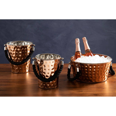 Medium Copper Finish Party Bucket | Miressa