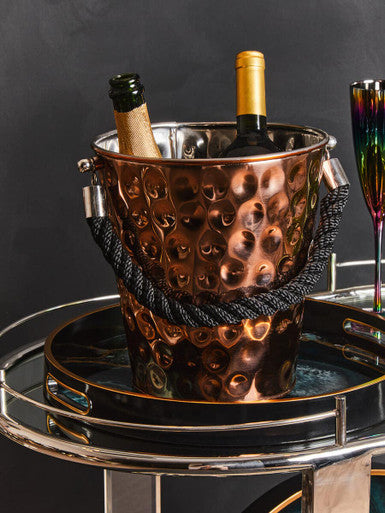 Medium Copper Finish Party Bucket | Miressa