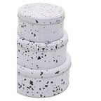 Speckled Set Of 3 Cake Storage Tins