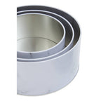 Set of Three White Marble Effect Storage Tins | Paice