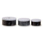 Set of Three Black and White Storage Tins | Paice
