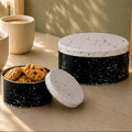 Set of Three Black and White Storage Tins | Paice