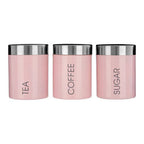 Light Pink Enamel Canisters | Liberty
