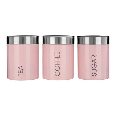 Light Pink Enamel Canisters | Liberty