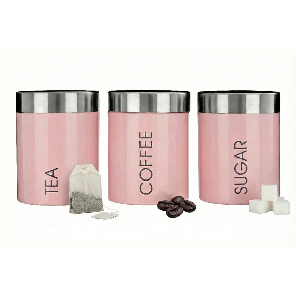 Light Pink Enamel Canisters | Liberty