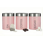 Light Pink Enamel Canisters | Liberty