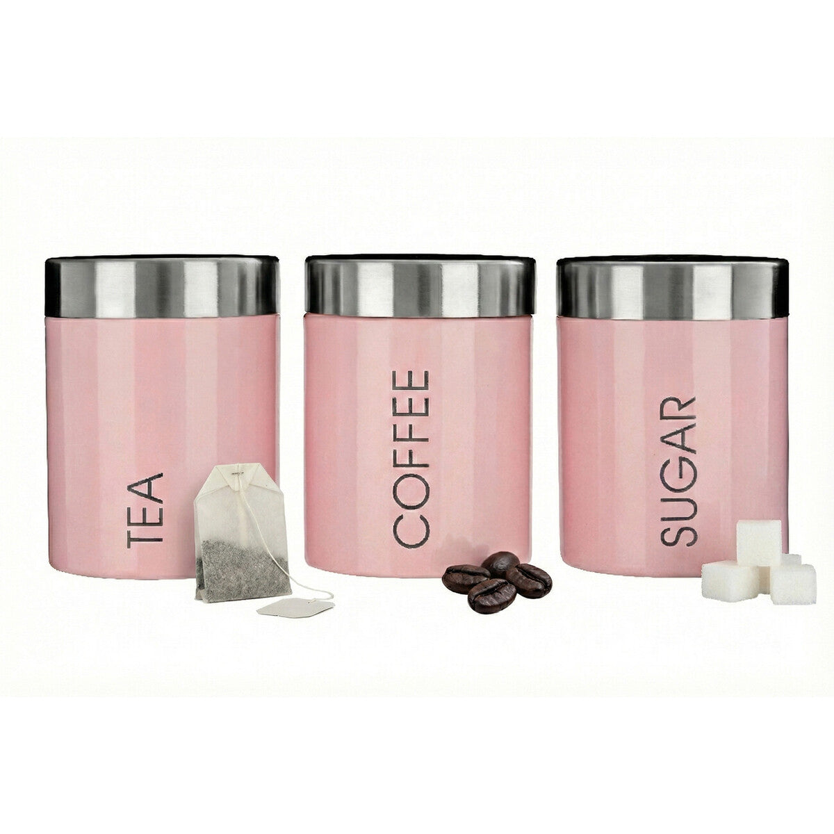 Light Pink Enamel Canisters | Liberty