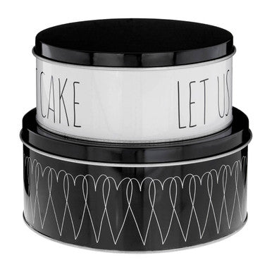 Heartlines Cake Storage Tins Set of 2 | Paice