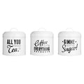 Set of 3 Round Canisters | Pun and Games