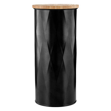 Black Large Storage Canister | Rhombus