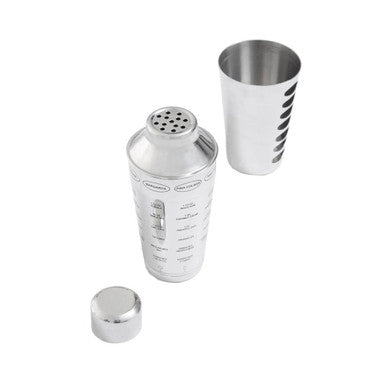 Recipe Silver Cocktail Shaker | Recipe Cocktail Shaker