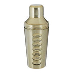 Recipe Brushed Brass Cocktail Shaker | Recipe Cocktail Shaker