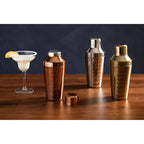 Recipe Brushed Brass Cocktail Shaker | Recipe Cocktail Shaker
