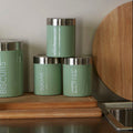 Set of 3 Pistachio Enamel Canisters | Liberty