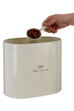 Cream Cat Food Storage Bin with Scoop 6.5 Litre | Adore Pets