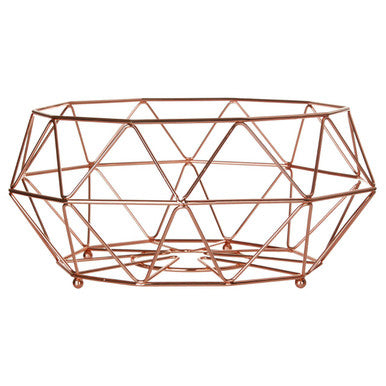 Copper Finish Fruit Basket | Vertex