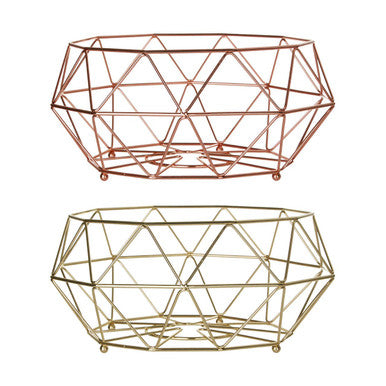 Copper Finish Fruit Basket | Vertex