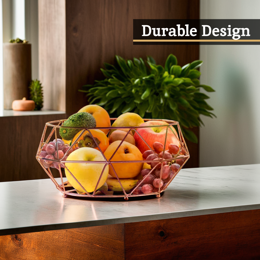 Copper Finish Fruit Basket | Vertex