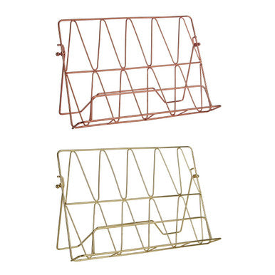 Copper Finish Cook Book Stand | Vertex
