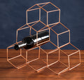 6 Bottle Copper Finish Wine Rack | Vertex