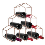 6 Bottle Copper Finish Wine Rack | Vertex