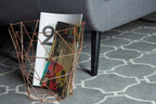 Copper Finish Storage Basket | Vertex