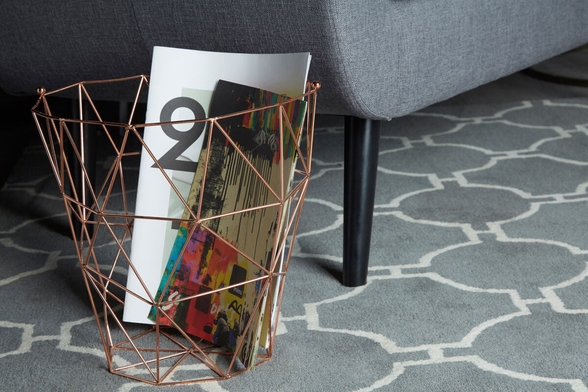 Copper Finish Storage Basket | Vertex