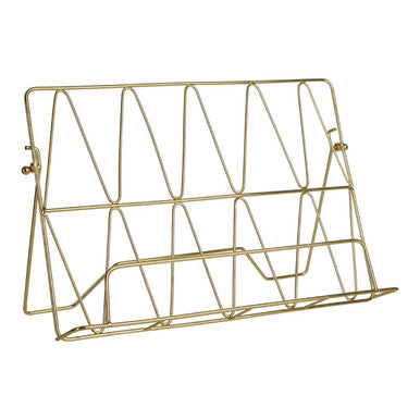 Gold Finish Cookbook Stand | Vertex