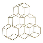 6 Bottle Gold Finish Wine Rack | Vertex