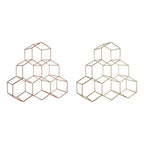 6 Bottle Gold Finish Wine Rack | Vertex