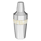 Silver Cocktail Shaker with Mother of Pearl Inlay | Mixology
