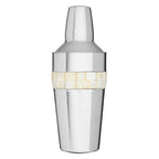 Silver Cocktail Shaker with Mother of Pearl Inlay | Mixology