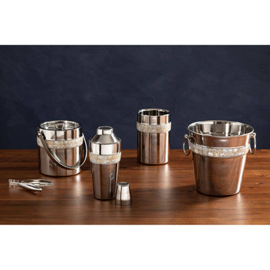 Mother of Pearl Inlay Design Ice Bucket | Mixology