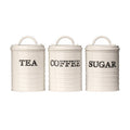 Sketch Tea Coffee And Sugar Canister Set
