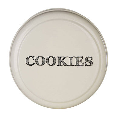 Cream Finish Round Biscuit Tin | Sketch