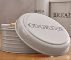 Cream Finish Round Biscuit Tin | Sketch
