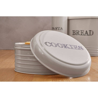 Cream Finish Round Biscuit Tin | Sketch