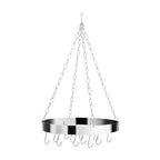 Matt Chrome Round Hanging Rack | Valen