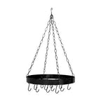 Matt Black Round Hanging Rack | Valen