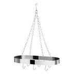 Matt Chrome Oval Hanging Rack | Valen
