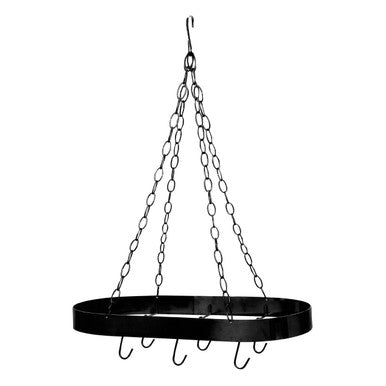 Matt Black Oval Hanging Rack | Valen