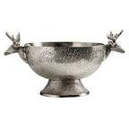 Nickel Finish Punch Bowl | Stag