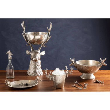 Nickel Finish Punch Bowl | Stag