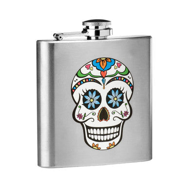 Skull Design Hip Flask | Auden
