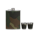 Camouflage Hip Flask and Shot Glasses Set | Auden