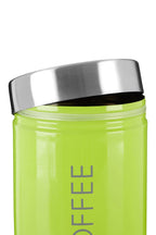 Lime Green Enamel Tea Coffee & Sugar Set