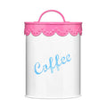 Coffee Canister | Pink Lace