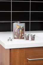 Pinup Hip 8Oz 2 Cups Flask Set