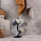 Matt Black Metal 6 Cup Mug Tree | Hirano