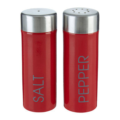 Red Enamel Salt and Pepper Set | Liberty